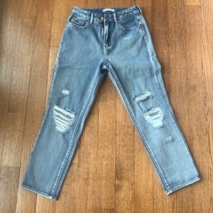 Pacsun high waisted mom jeans with rips